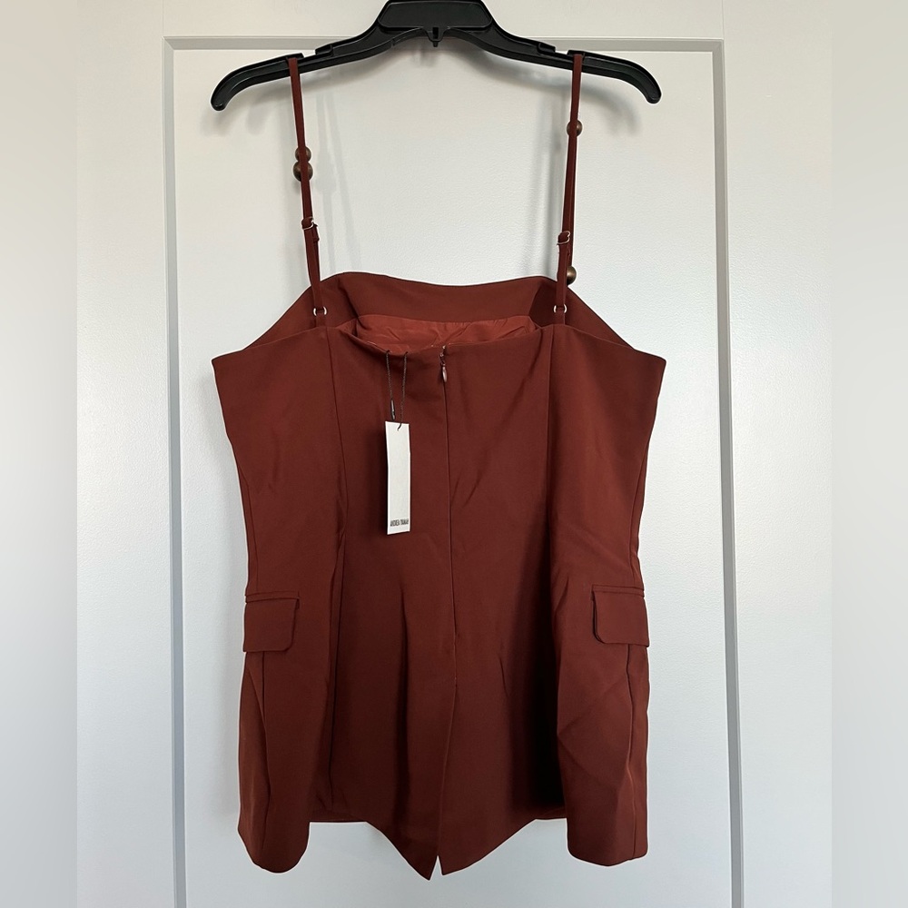 NWT Andrea Iyamah Varu Top in Cinnamon Size XL - Picture 5 of 16